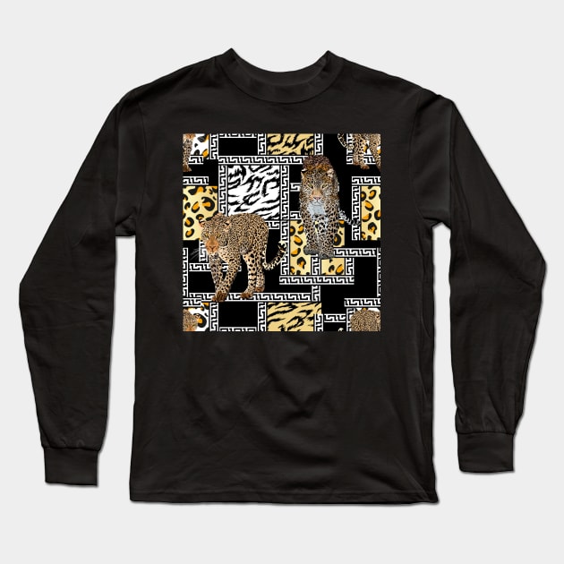 Walking leopards Long Sleeve T-Shirt by ilhnklv